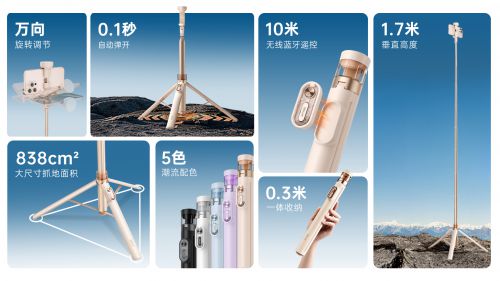 自拍杆新纪元！ 重新定义影像自由SEAJIC施吉客开启“落地开”(图5)